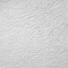Crumpled white paper background