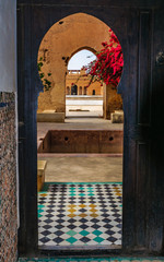 Looking through doors in Marrakech, Morocco