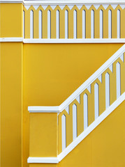 art yellow wall design