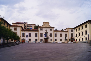 Vittorio Emanuele II square, Pontassieve, Tuscany, Italy