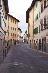 Fototapeta na wymiar Tanzini street, Pontassieve, Tuscany, Italy