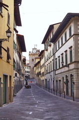 Tanzini street, Pontassieve, Tuscany, Italy