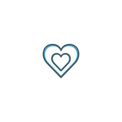 Heart Icon Design. Lifestyle icon vector illustration