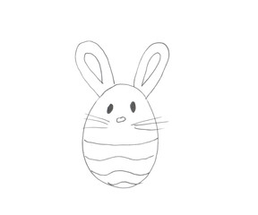 illustration of Happy Easter holiday banny