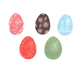 illustration of Happy Easter holiday egg