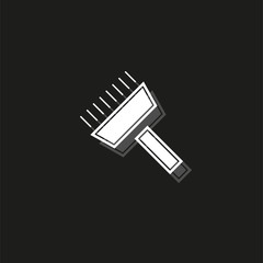 paint roll icon, vector paint brush, wall painter, paint roller