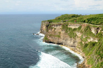 Pura Luhur Uluwatu temple in Bali, Indonesia