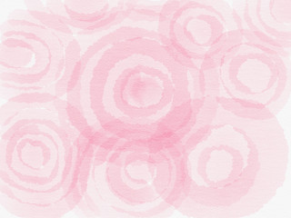 Hand draw watercolor pink rose background