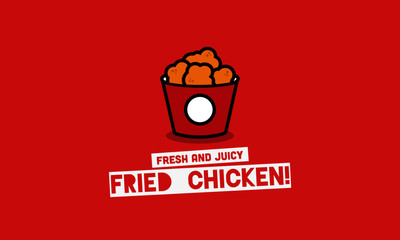 Hot and juicy fried chicken
