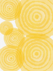 Hand draw watercolor abstract yellow background