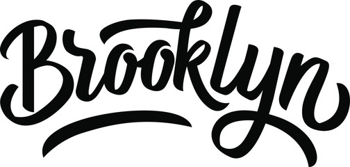 Brooklyn t shirt print - obrazy, fototapety, plakaty