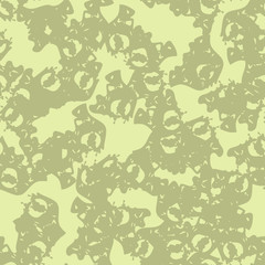 Desert camouflage of various shades of green and yellow colors