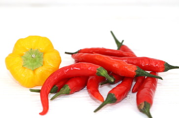 klein und extrem scharf - die beiden  Chillisorten Habanero und Rawit 