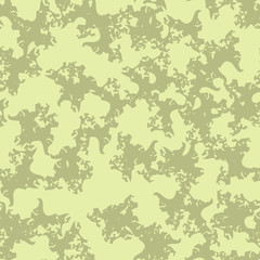 Fototapeta na wymiar Desert camouflage of various shades of green and yellow colors