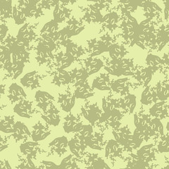Desert camouflage of various shades of green and yellow colors