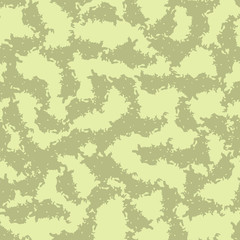 Desert camouflage of various shades of green and yellow colors