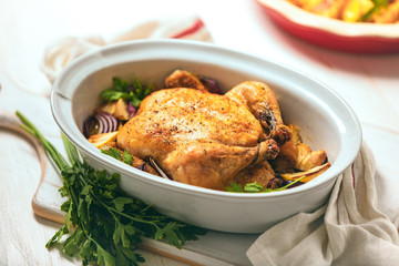 Homemade baked chicken