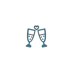 Toast Icon Design. Lifestyle icon vector illustration