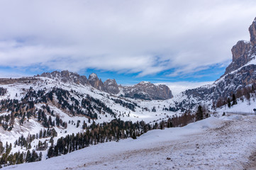Fototapeta na wymiar Gardena pass, val Gardena, Groeden, Bolzano, Trentino Alto Adige, Italy