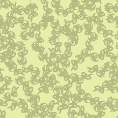 Fototapeta premium Desert camouflage of various shades of green and yellow colors