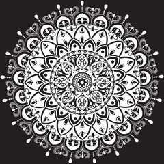 Mandala. Vintage decorative elements. Oriental pattern, Islam, Arabic, Indian motifs