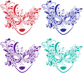 Carnival mask with ornament © PchelaMajka