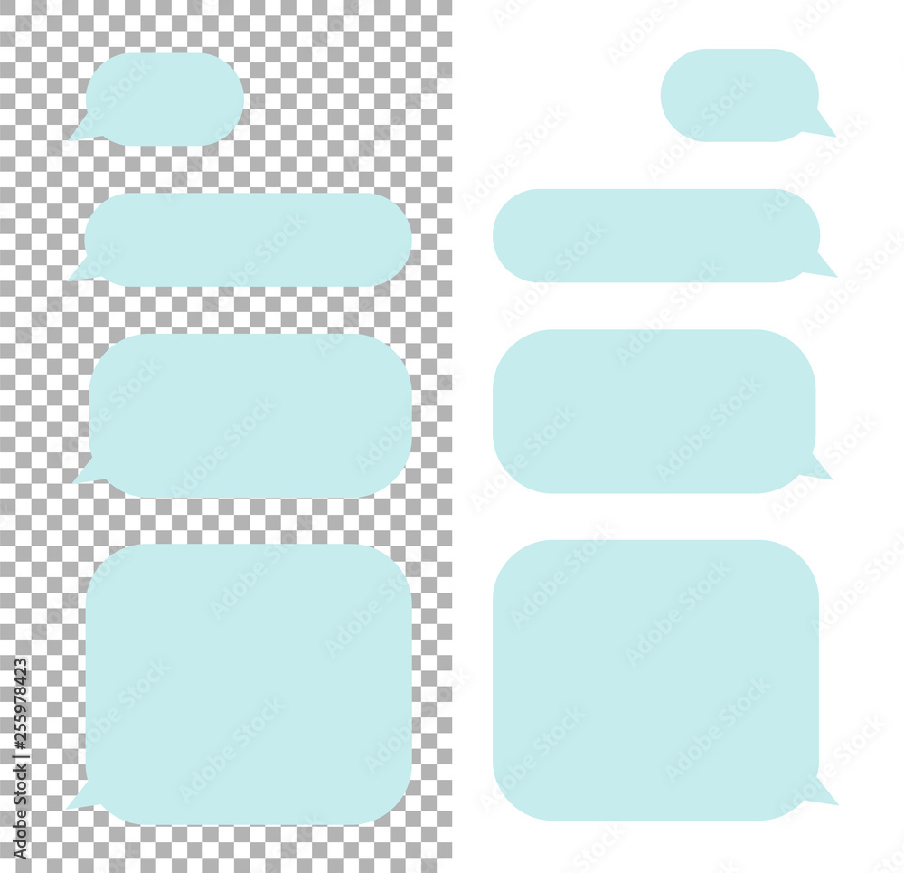 Poster message bubbles chat vector icons. vector deign template of message bubbles
