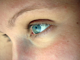 close up of human eye