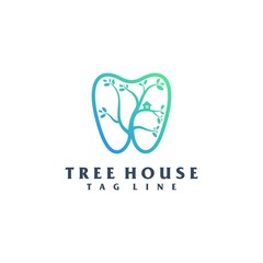 nature dental logo design