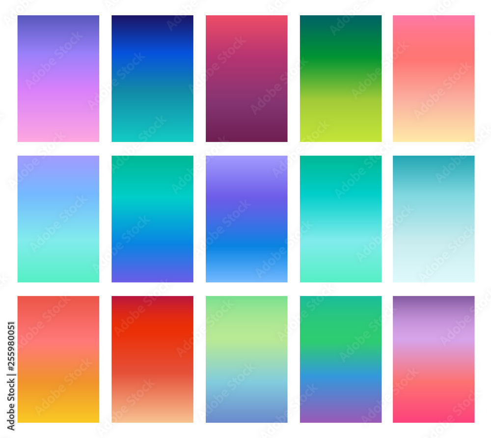 Poster soft color gradients background. modern screen design for mobile app. vector illustration.
