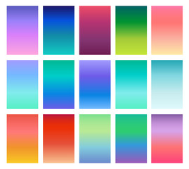 Fototapeta premium Soft color gradients background. Modern screen design for mobile app. Vector illustration.
