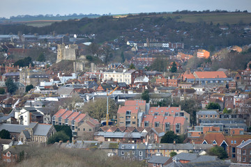 Landscape of Lewes, county town of East Sussex, UK © Peter Cripps