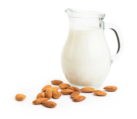 Milk and almonds