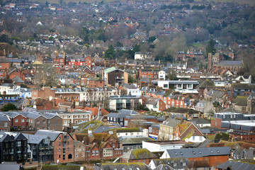 Landscape of Lewes, county town of East Sussex, UK © Peter Cripps