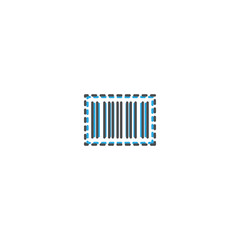 Barcode icon design. Shopping icon vector design