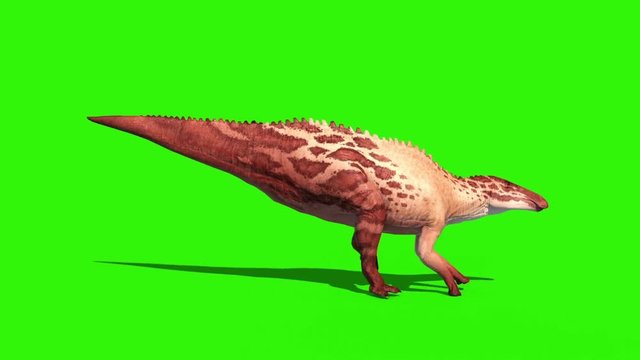 Shantungosaurus Runcycle Green Screen Side Skin 2 Jurassic World 3D Rendering Animation