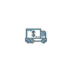 Delivery truck icon design. Shopping icon vector design