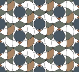 Vector seamless pattern. Abstract pattern with dark pastel colors.