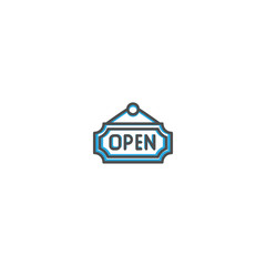 Open icon design. Shopping icon vector design