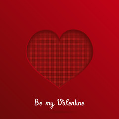 Vector shape confetti splash. Valentine's Day background congratulation card. Paper cut hearts. Card with paper art hearts