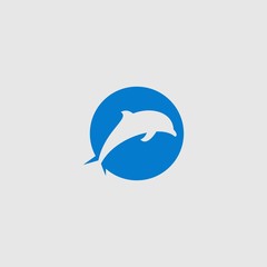Dolphins logo template