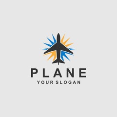 plane logo template