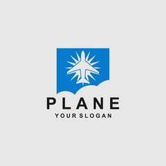 plane logo template