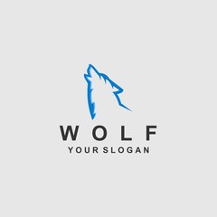 wolf logo template