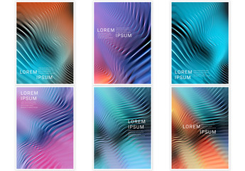 Abstract Colorful Gradient Flyers Layout