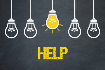 Naklejka premium Help
