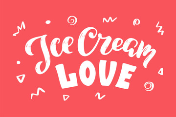 Handwritten  Brush lettering composition of Summer 