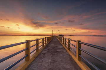 Fototapeta na wymiar Panorama Sunset of batam bintan Wonderful Indonesia