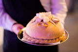 Traditional polish wedding bread detail