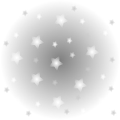 Square pattern - stars on a transparent background